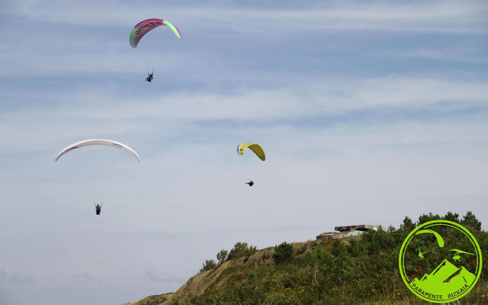 Costa Vasca en parapente en Sopelana